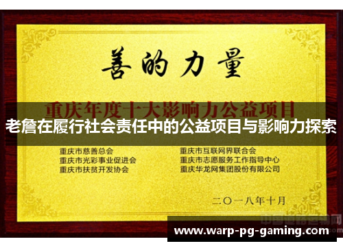 老詹在履行社会责任中的公益项目与影响力探索